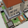 نموذج Sketchup ثلاثي الأبعاد لتصاميم حدائق آسيوية: تبادل الأفكار والتصاميم