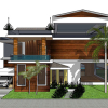 ملف Sketchup 3D لتصميم منازل متجاورة: نموذج تاون هاوس رائع