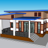 نموذج منزل ريفي ثلاثي الأبعاد في Sketchup - تصميم فريد ومميز