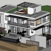 نموذج Sketchup 3D للمنازل المجاورة: شارك تفاصيل الملف واستعرض التصميمات