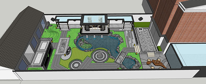 ملف Sketchup 3D لمكتبة مناظر طبيعية للحديقة والأشجار: مراجعة وشرح الموديل.