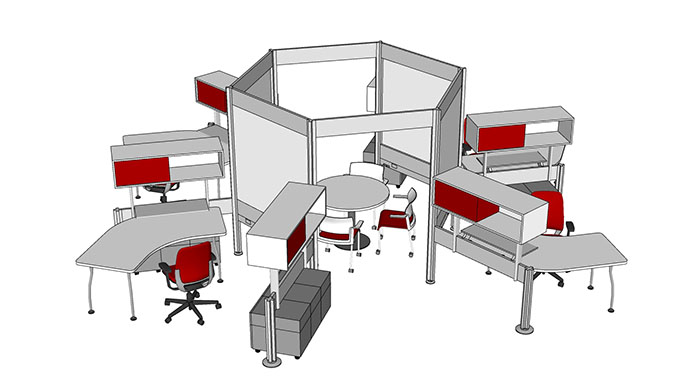 نموذج ثلاثي الأبعاد لأثاث المنزل والأشجار في Sketchup: تحميل مجاني وشرح مفصل