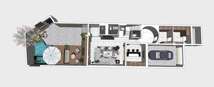 موديل ثلاثي الأبعاد لتخطيطات غرفة مذهلة في Sketchup: شارك الآن