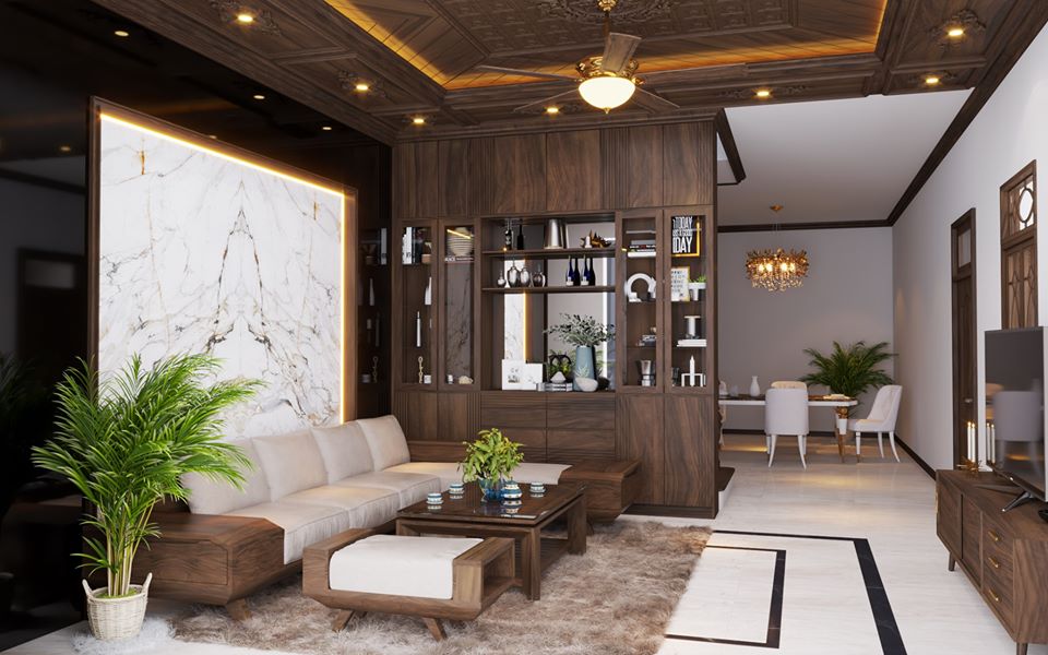 ملف سكتش أب ثري دي لتصميم غرفة المعيشة مع إمكانية التحميل المجاني من قبل TrongThanh